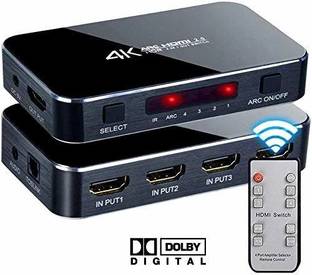 Tobo  TV-out Cable HDMI Splitter Switch 2.0 4K 4x1 HDMI Switch Audio Extractor with ARC TD-449H