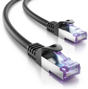 kathiriyas LAN Cable 1 m TRI-COM® CABLES CAT 7E Internet Ethernet LAN 10 Gbps Cable 3.2Ft patch cord