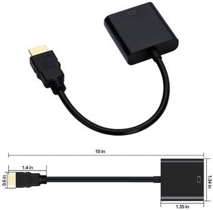 autoskills  TV-out Cable HDMI to VGA Adapter (Male to Female) for Computer, Laptop, HDTV, Xbox
