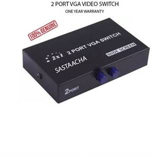 Sastaacha  TV-out Cable 2 Port Vga Video Switch 2 In 1 Out 1080P/60 Hz