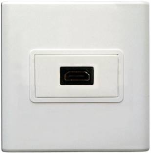 ELECTRO WOLF  TV-out Cable HDMI Multimedia Modular Wall Socket Face Plate Socket Plug Jack Cable or Adapter for Home/Office.
