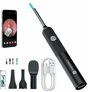 SEAHAVEN Xlife Smart Wireless Ear Cleaner with 6 LED Lights, FHD 1080 Camera
