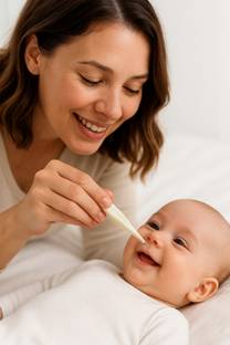 AHC Baby Nose Cleaner Tweezer White | Infant Nasal Aspirator & Plucker Tool