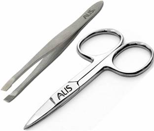 alis Slant Tip Tweezer & Scissor, Precision for Trimming & Scissor