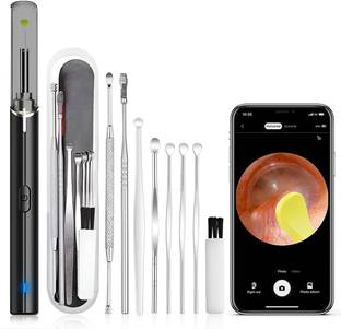 ORTIZA USB LED Ear Wax Removal Cleaner and Extra 8pcs Stainless Steel Ear Wax