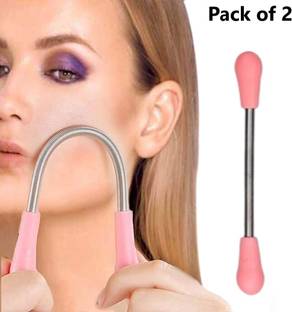 Gambit Nose Hair Removal Portable Wax Kit Nose Hair Removal Nasal Hair Trimmer , Spring Facial Hair Remover,Spring Facial Hair Removal For Women,Effective Manual Epilator Stick, 100% Stainless Steel Threading Beauty Tool_Q2