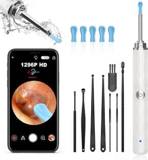 Desk Ear Cleaner with Camera and Light, Ear Wax Removal Kit with 1296P Otoscope