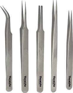 tHemiStO 5 in 1 Satinless Steel Tweezer Set