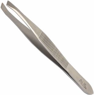 alis Professional Slant Tip Tweezer for Upper Lip, Eyebrows, Ingrown Hair, Plucking Daily Beauty Tool (Tweezer Set of 1)