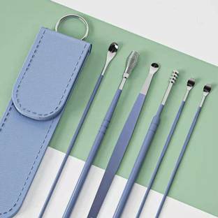 AVALENT Ear Wax Cleaner Reusable Ear Cleaner Tool Set with Lether Pouch