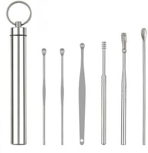 HEVASNEK 6 in 1 Ear Wax Cleaner Reusable Ear Cleaning Tools with Ear Curette Cleaner