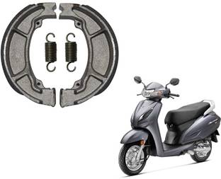Auto Emporium Hub Motorcycle Brake Shoe set Compatible for Honda Activa ( F & R) Front/Back Brake Shoe Rear Brake Shoe