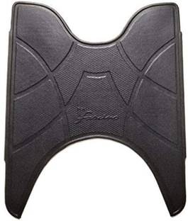 WSI W Black Color Rubber FootMat Yamaha Fascino Two Wheeler Mat
