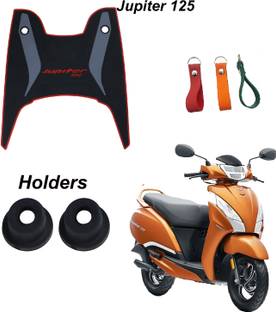DRAXAN Foot Mat Compatible for Tvs Jupiter 125 Two Wheeler Mat TVS Jupiter Two Wheeler Mat