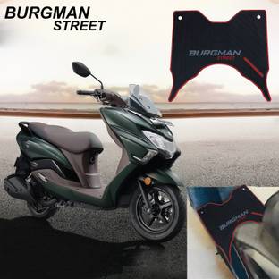 DRAXAN Foot Mat Compatible for Burgman Street Two Wheeler Mat Suzuki Burgman Street Two Wheeler Mat