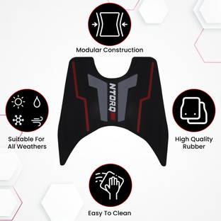Grandbiker Scooter Foot Mat/Washable Rubber Foot Mat Compatible for TVS Ntorq 125 Two Wheeler Mat
