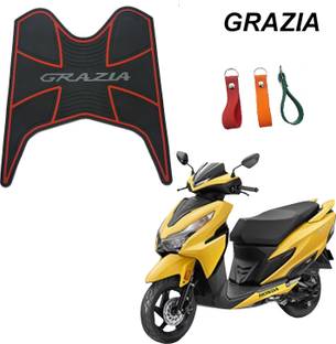 DRAXAN Foot Mat Compatible for Honda Grazia Two Wheeler Mat Honda Grazia Two Wheeler Mat