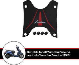 Grandbiker Floormat/Footmat Durable | Anti-Slip | Easy to Clean for Fascino 125 BS6 Yamaha Fascino Two Wheeler Mat