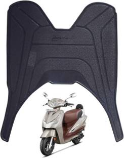 KSHEERI Anti Skid Scooter/Scooty Foot Mat Rubber Floor Mat (Black) Hero Destini 125 Two Wheeler Mat
