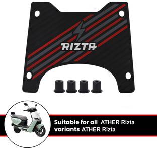 Grandbiker Rubber Foot Mat Compatible with Rizta Ather Universal For Bike Two Wheeler Mat