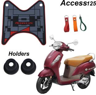 DRAXAN Foot Mat Compatible for Suzuki Access 125 Two Wheeler Mat Suzuki Access 125 Two Wheeler Mat