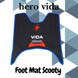 ZYO New 3D Anti Skid Rubber Foot Mats in Multi Color for Hero VIDA Hero Two Wheeler Mat