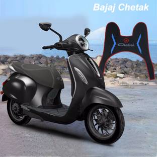 DRAXAN Foot Mat Compatible for Bajaj Chetak Two Wheeler Mat Bajaj Chetak Two Wheeler Mat