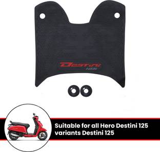 Grandbiker Rubber Foot Mat Hero Destini 125 Two Wheeler Mat