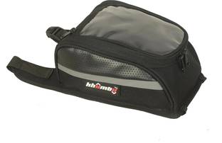 khumbu Manali Tank pouch Black 3 MM Luggage Box Black Nylon, PVC, Leatherette Motorbike Saddlebag