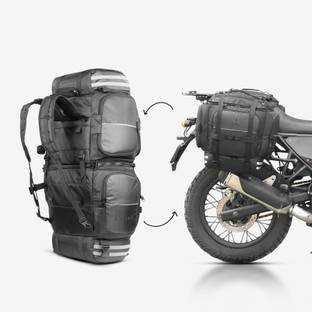 Strabo Daytona V2 Black Saddle Bag Black Nylon Motorbike Saddlebag