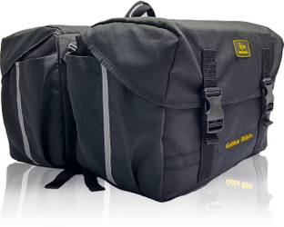 Golden Riders Motorcycle Saddle Bag MINI-Basic V2 Double-side Saddle Bag Black, Orange Fabric Motorbike Saddlebag