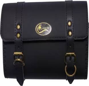 MODAROCK One-side Black Leatherette Motorbike Saddlebag