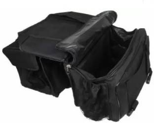 Golden Fox Two Wheeler Double-Side Hanging Saddlebag for All Motorcycles Double-side Black Polyester, Leatherette Motorbike Saddlebag