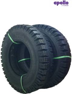 APOLLO TYRES 4.50-10 TRISTAR L HEAVY DUTY 8 PLY TYRE (pack of 2)(with tube) 4.50-10 Front & Rear Two Wheeler Tyre