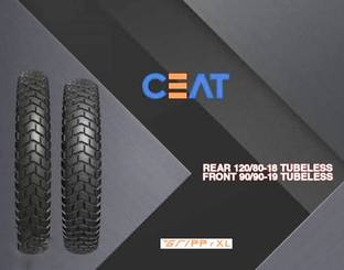 CEAT 90/90-R19 & 120/80-R18 GRIPP XL COMBO PACK 2 TYRES ( FRONT & REAR ) GRIPP XL Front & Rear Two Wheeler Tyre