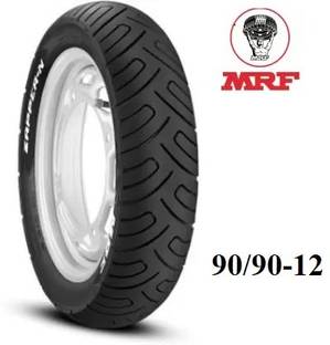 MRF 90/90-12 54J ZAPPER N TL ( NEW MODEL) 90/90-12 54J ZAPPER-N Front & Rear Two Wheeler Tyre