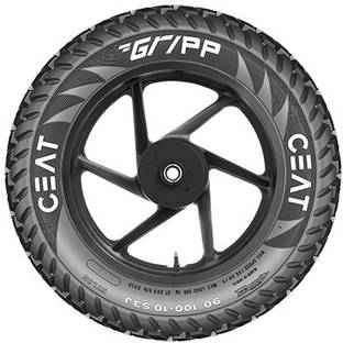 CEAT 104011 GRIPP TT 53J VENTLESS 90/100-10 Rear Two Wheeler Tyre