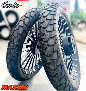 Maxxis 90/90-R19 & 120/80-R18 TUBE LESS COMBO PACK 2 TYRES ( FRONT & REAR ) Front & Rear Two Wheeler Tyre