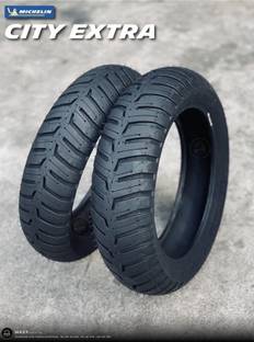 MICHELIN 100/80-R12 & 110/80- R12 CITY EXTRA COMBO PACK 2 TYRES ( FRONT & REAR ) CITY EXTRA Front & Rear Two Wheeler Tyre