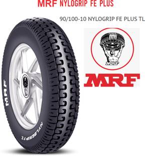 MRF 90/100-10 53J NYLOGRIP FE PLUS TL 90/100-10 53J TL Front & Rear Two Wheeler Tyre