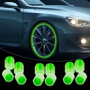 Motopex All New Car/Bike Wheel Tire Rim Air Valve Cap Radium Tyre Air Cover PP02 Car Fancy Lights