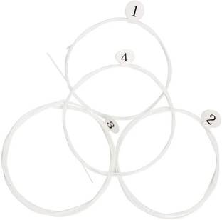 AMG Music Ukulele String Set High Quality Nylon String Full Set Professional Uke 4 Strings Light String Nylon Replacement Ukulele Strings True Tone Ukulele Strings for Soprano, Concert, Tenor,1-A,2-E,3-C,4-G Concert Ukelele Strings