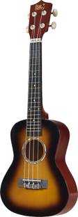 BLUEBERRY UK-40-SUNBURST Concert (24 Inch) Body Sapele and Mahogany Concert Ukulele