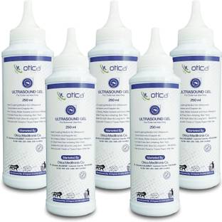 OTICA Ultrasound Gel Blue Gel for USG ECG EEG Sonography & Physio 250ml Pack of 5 Ultrasound Machine