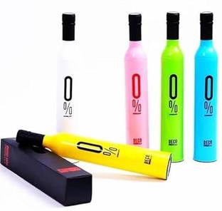 R.N Hub Double Layer Folding Portable Wine Bottle Umbrella With Cover Umbrella