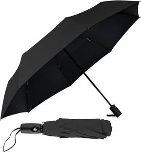 flyzzy Windproof Umbrella Auto Open Close Strong Rain Proof Umbrella (Black) Umbrella