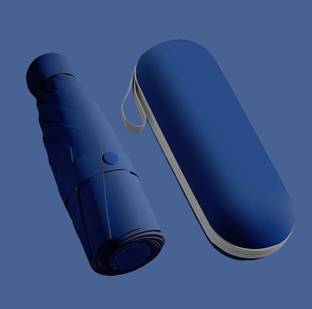 Lengloy Mini Pocket Umbrella with Case (Manual Open) 6 Frame Use in Rain Umbrella Umbrella