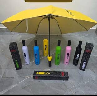 JetGadget Double Layer Multicolor Umbrella | Umbrella with Bottle Cover | 3 Fold Umbrella Umbrella