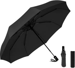 HI-HOPE 3 Fold Fully Automatic Rain UV Protection Portable Foldable Travel Umbrella