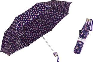Adi K.C.Paul & Sons SILK 3 FOLD Stylist umbrella for men & women | 3 fold umbrella for women | Umbrella